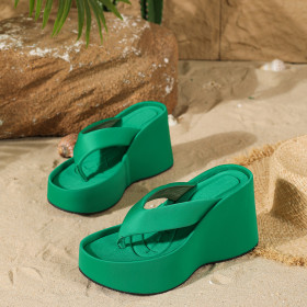 Thick soled slippers woman lady shoes sandals America Africa