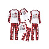 Christmas family printed home clothes, pajamas, parent-child outfits