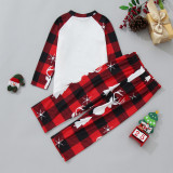 Christmas family printed home clothes, pajamas, parent-child outfits