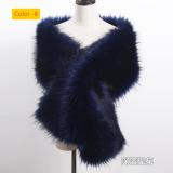 Imitation fur fox fur evening dress, thick shawl, cloak scarf, fake scarf