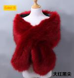 Imitation fur fox fur evening dress, thick shawl, cloak scarf, fake scarf