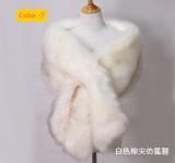 Imitation fur fox fur evening dress, thick shawl, cloak scarf, fake scarf