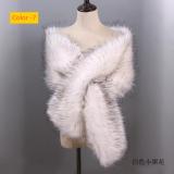 Imitation fur fox fur evening dress, thick shawl, cloak scarf, fake scarf