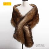 Imitation fur fox fur evening dress, thick shawl, cloak scarf, fake scarf