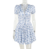 Floral V-neck dress