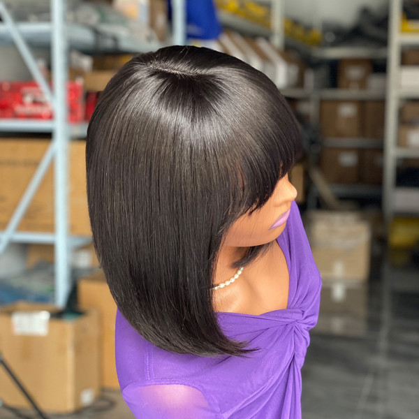 High weight human hair wig