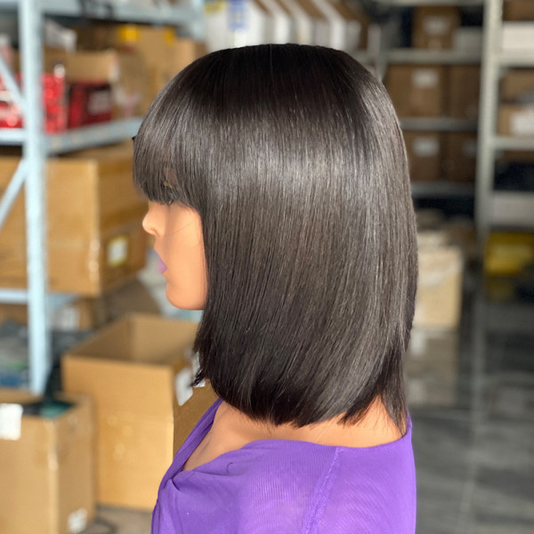 High weight human hair wig