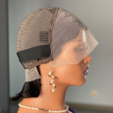 High weight human hair wig with short hair