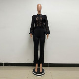 High waisted straight tube jumpsuit