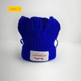 Short ear knitted yarn cap for warmth and thick knitted yarn cap