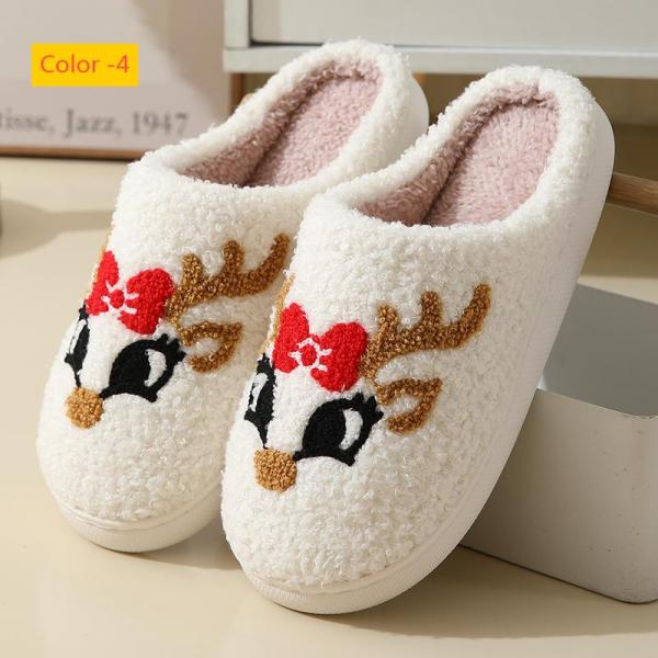 Warm cartoon cotton slippers