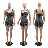 Strap, hot stamping, chain, irregular dress