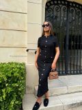 Vintage Knitted Short Sleeve Dress
