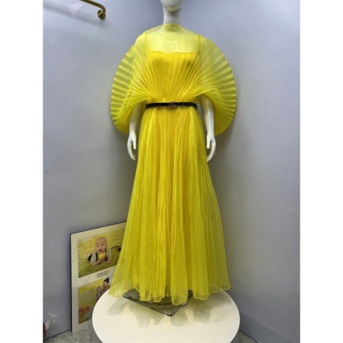 Elegant solid color plus size dress