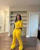 Women's Knitted Sweater Sports Set