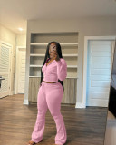 Women's Knitted Sweater Sports Set