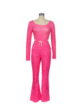 Tight jumpsuit fitness pants set