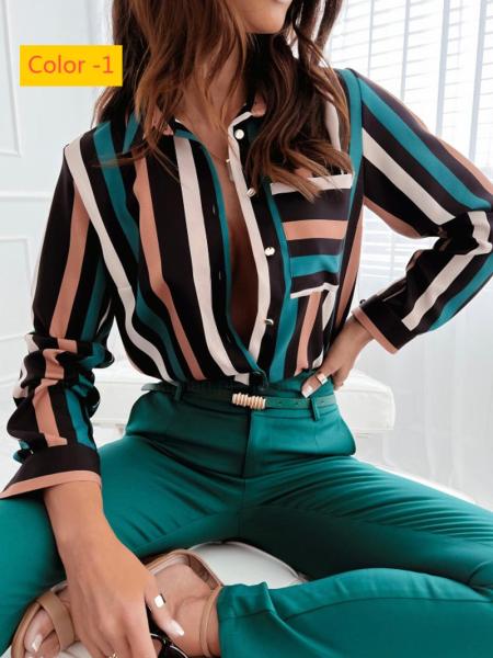 Digital printed cardigan long sleeved shirt