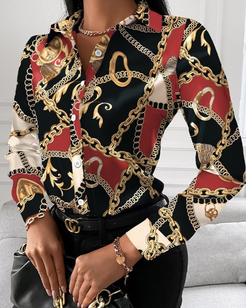 Single breasted cardigan shirt top