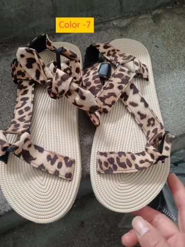 Large Velcro One Line Buckle Women's Sandals