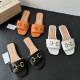 One size large women's sandals with metal buckle for women