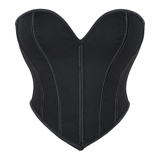 Matte patterned strapless top T8463