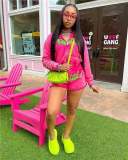 Alphabet Embroidered Hoodie Set