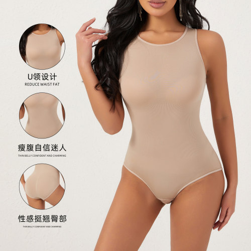 Abdominal and waist cinching vest, hip lifting base, shaping one-piece underwear