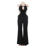Waist hollow jumpsuit