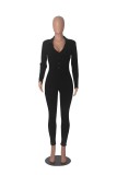 Cotton long sleeved thick jumpsuit