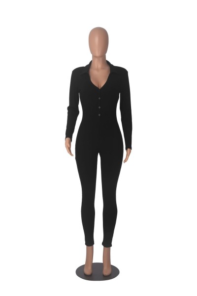 Cotton long sleeved thick jumpsuit