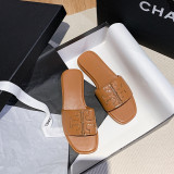 Ladies' one to one large flat slippers