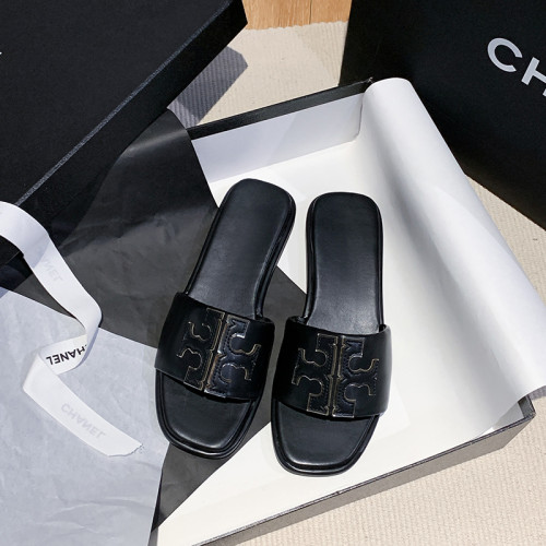 Ladies' one to one large flat slippers