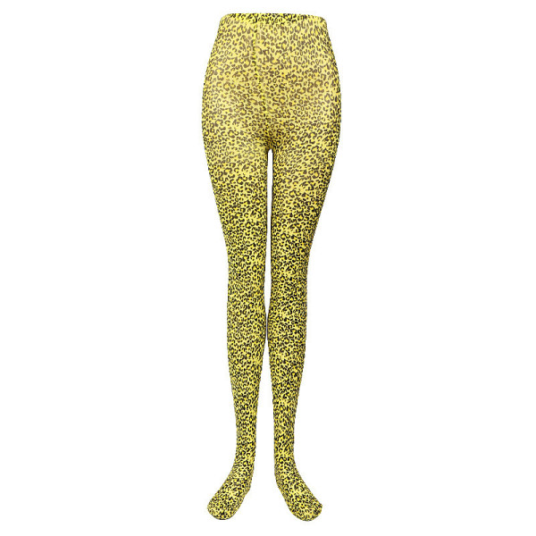 Leopard print jumpsuit stockings