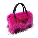 Square plush large capacity tote bag