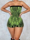 One neck strapless tight jumpsuit shorts