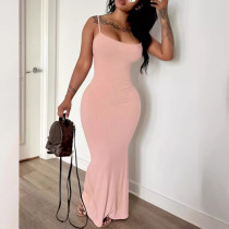 Sleeveless camisole long dress Sleeveless camisole long dress