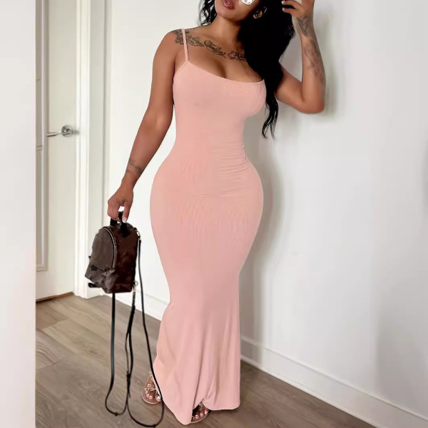 Sleeveless camisole long dress