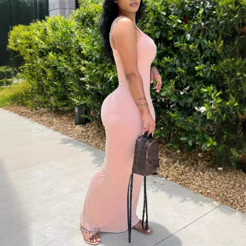 Sleeveless camisole long dress