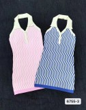 Women's Sexy Pattern Sling Halter Sweater Dress