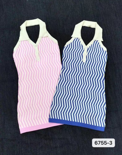 Women's Sexy Pattern Sling Halter Sweater Dress