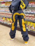 Retro hip-hop trendy straight leg jeans
