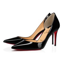 Sharp pointed thin heel mid air single shoe high heels
