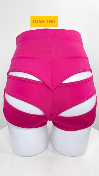 Tight fit high waisted sport three part hollow pants
