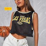 Short hollowed out ball jersey top