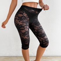 Lace see through leggings