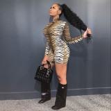 High neck pullover long sleeved jumpsuit