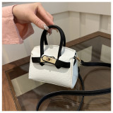 Color blocking mini crossbody red envelope