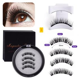 Simulated waterproof magnetic suction false eyelash set