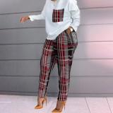 Printed long sleeved oversized loose suit